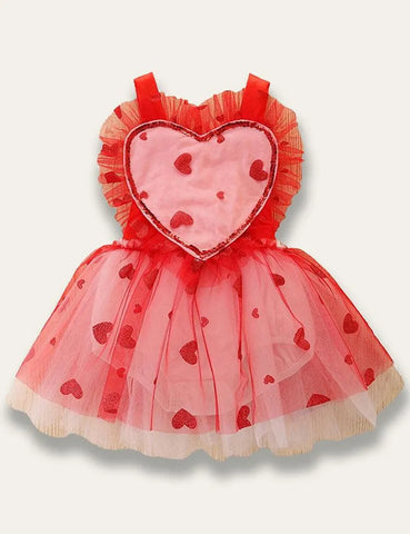 Valentine's Day Tulle Romper Dress - Mini Taylor