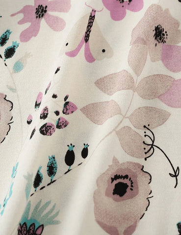 Vintage Flower Printed Long Sleeve T-shirt - Mini Taylor